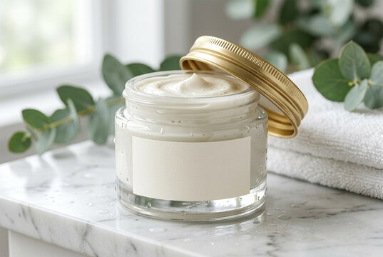Spa Themed Face Cream Mockup