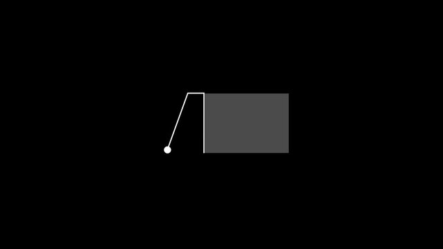 Animation for text highlighting and user interface concept. Abstract callout elements and HUD graphics. Infographic element animation.
