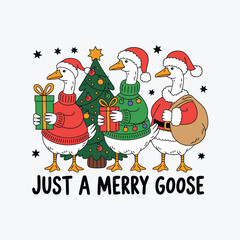 Funny Christmas Goose PNG © Designstore