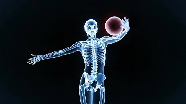 Explore rhythmic gymnastics through x rays highlight movements and forms of athletes
