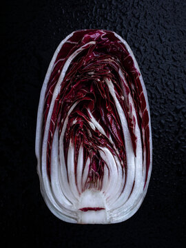 fresh half radicchio