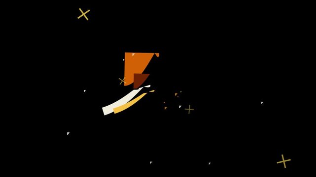 Spacecraft docking in orbit with earth backdrop, futuristic technology, sci-fi animation planet