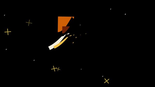 Spacecraft docking maneuver in orbit with earth backdrop, satellite
