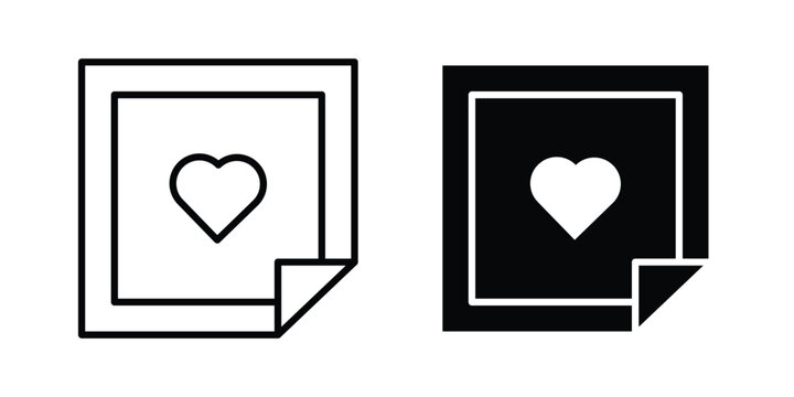 Nicotine patch icon design concept. Stroke and flat icons set