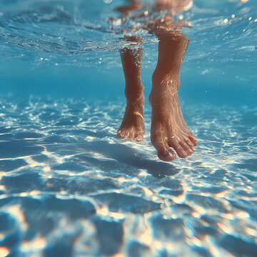 "Eau Claire : Pieds Nus dans l'&Eacute;clat de la Plage"