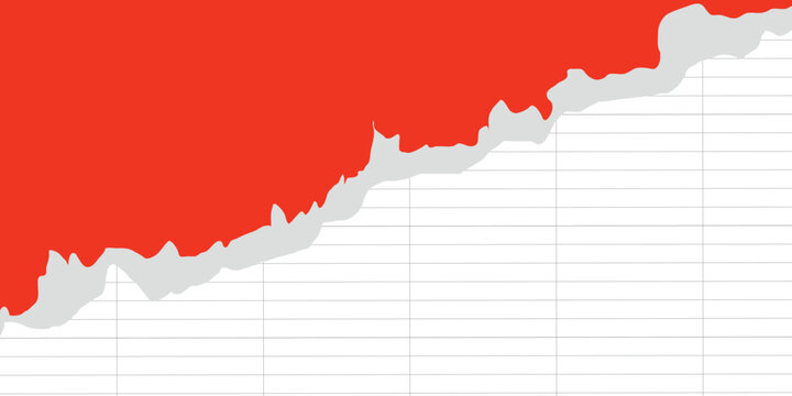 red and white bar chart