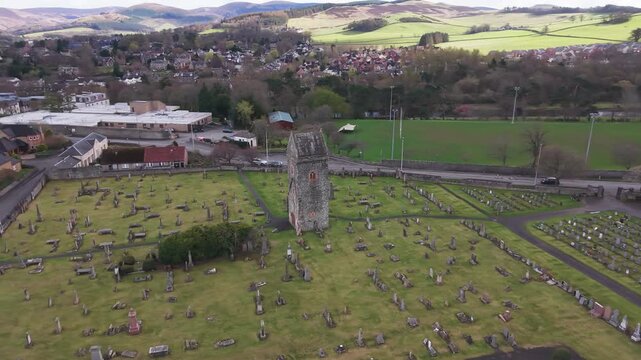St Andrew's Tower is the oldest standing building in Peebles, located within a historic graveyard at the western entrance to the town