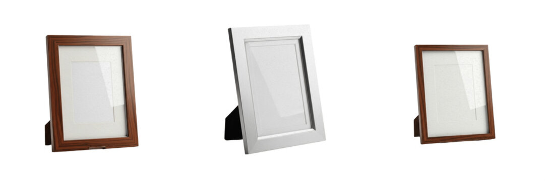 Standing Tabletop Frame - Cadre &agrave; poser sur table - Aufstellbarer Tischrahmen - Marco de mesa independiente - Desk Accessory Portrait Border with Easel Back for Home and Office