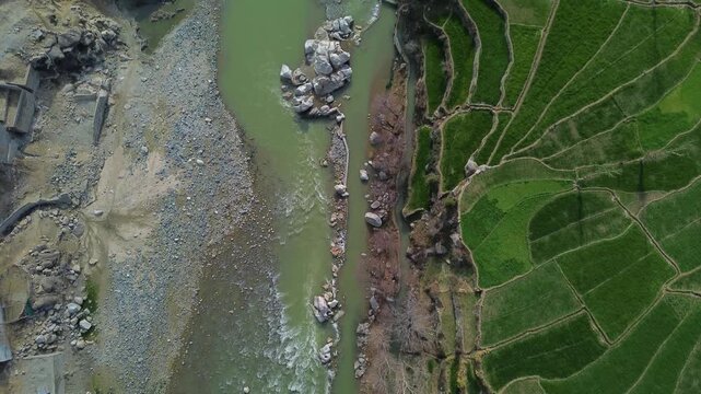 Drone views of KPK, next to Swat valley in Pakistan