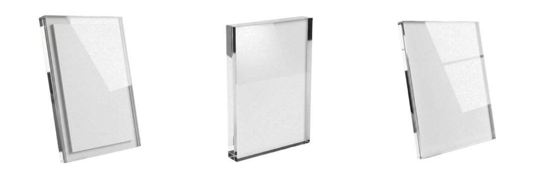 Transparent Acrylic Style Frame Opaque Backing - Cadre en acrylique transparent avec fond opaque - Transparenter Acrylrahmen mit opaker R&uuml;ckseite - Marco de acr&iacute;lico transparente fondo opaco