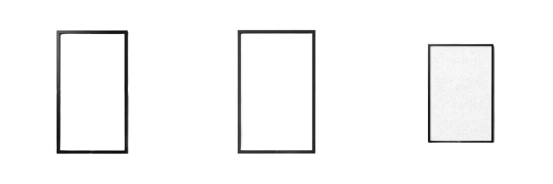 Narrow Border Minimalist Frame - Cadre minimaliste &agrave; bord &eacute;troit - Minimalistischer Rahmen mit schmalem Rand - Marco minimalista de borde estrecho - Thin Sleek Modern Art Display Border Mockup