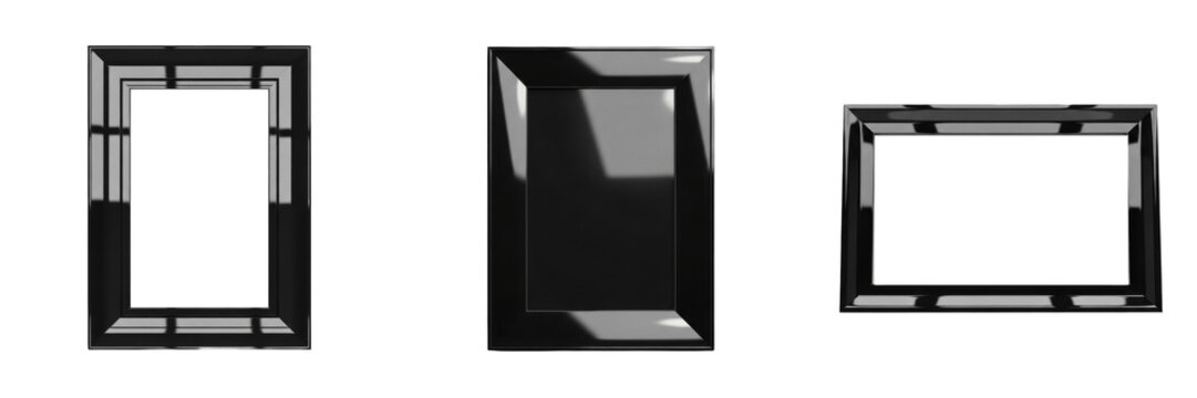 High Gloss Reflective Finish Frame - Cadre au fini brillant r&eacute;fl&eacute;chissant - Rahmen mit hochgl&auml;nzender reflektierender Oberfl&auml;che - Marco de acabado reflectante de alto brillo - Luxury Modern Border