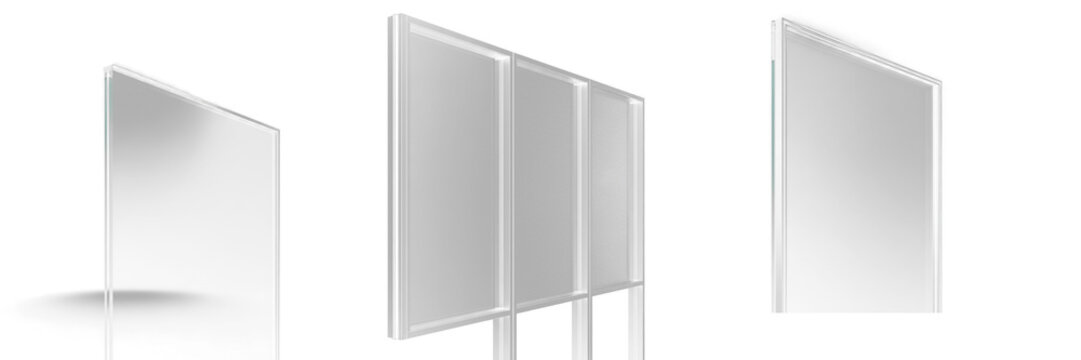 Office Glass Wall Frame Mockup - Cadre de mur en verre de bureau - B&uuml;roglaswandrahmen - Marco de pared de vidrio de oficina - Professional Workspace Interior Design Architectural Graphic Element