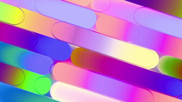 Sfondo animato arcobaleno con colori flou, loop infinito