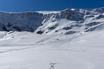 Obraz premium Landscape of Rila Mountain near The Seven Rila Lakes, Bulgaria