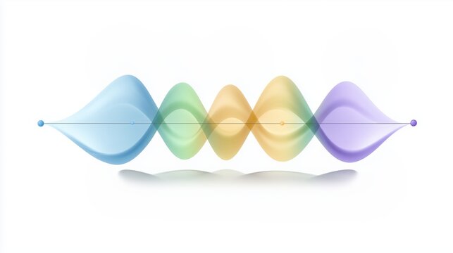Scientific illustration of harmonic series on vibrating string