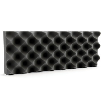 3d hexagonal mesh texture panel isolated on white background