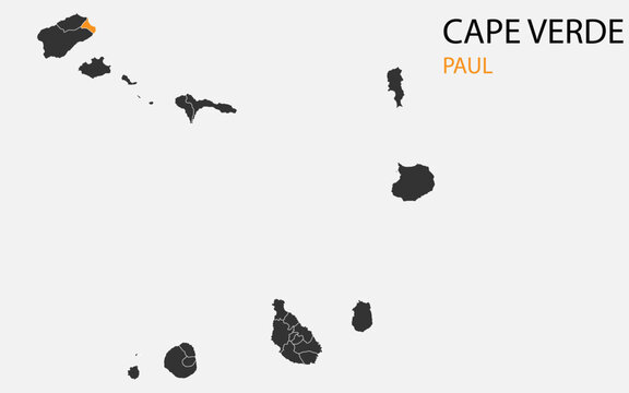 cape verde png map with islands, cape verde island map, cape verde Paul,