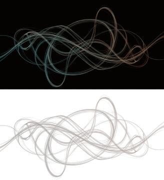 Abstract Smooth Curved Lines - Lignes courbes lisses abstraites - Abstrakte glatte geschwungene Linien - L&iacute;neas curvas suaves abstractas - Minimalist Flowing Motion Aesthetic Graphic Background