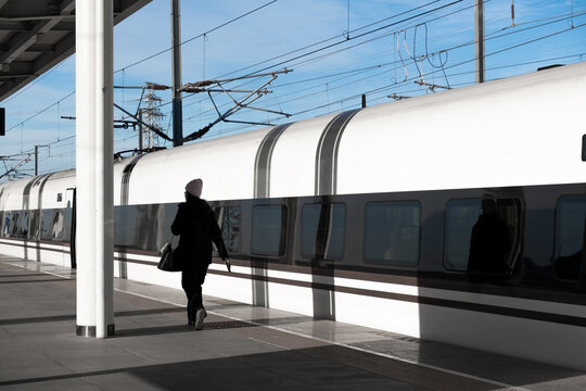 Modern railway station