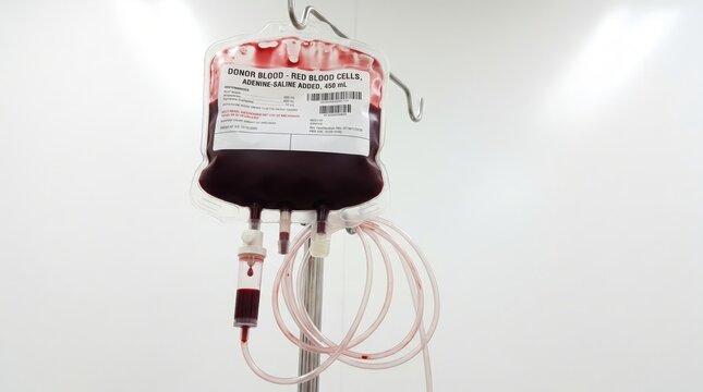 Transparent Plastic Intravenous Blood Bag