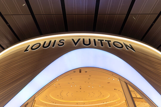 Louis Vuitton signage at Changi Airport Terminal 1