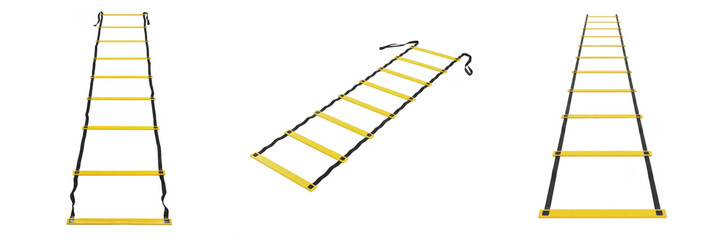 Speed agility ladder footwork training Escalera de agilidad Échelle d'agilité Koordinationsleiter floor equipment for soccer football fitness speed coordination drill workout © Sweet