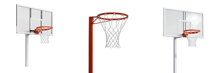Netball hoop and net system Canasta de netball Panier de netball Netball-Korb professional court equipment for match play stadium facility adjustable height metal post SEO © Sweet