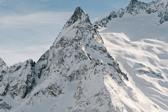 Winter Mountain Peaks