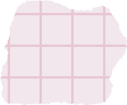 Torn Paper with Grid Lines