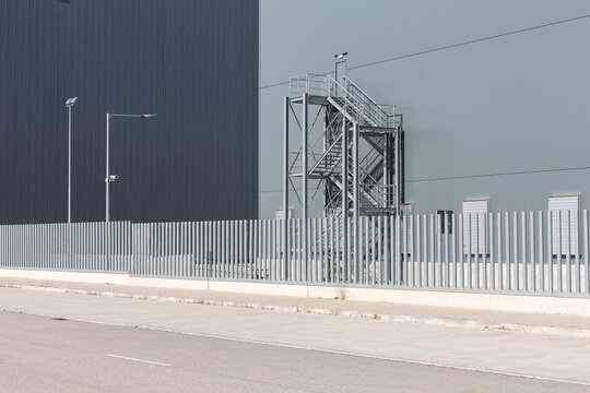 Facade of a factory building