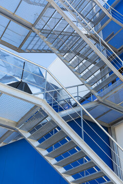 Steel stairs