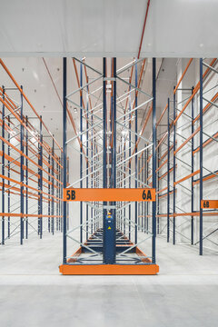 New empty industrial warehouse