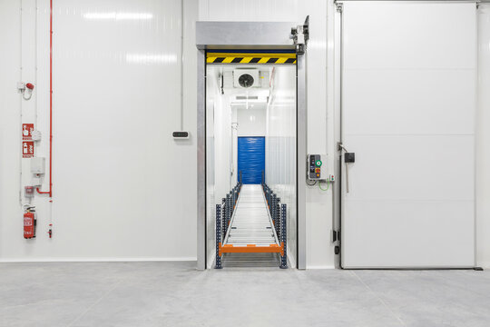Industrial fridge on a warehouse