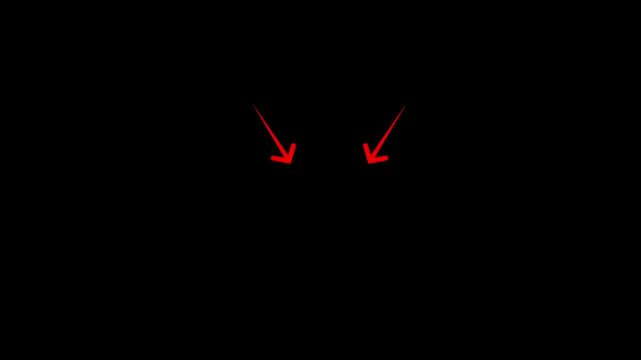 Set of animated white arrow overlays including hand-drawn chalk doodles and dashed directional pointers. Motion graphics of arrow concept