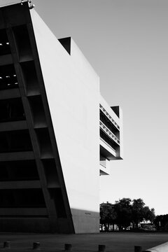 Minimal Black And White Civic Architecture Dallas city hall