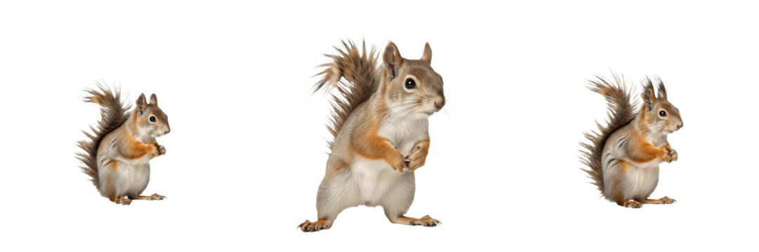 Red Squirrel with Nut - Sciurus vulgaris - &Eacute;cureuil - Ardilla - Forest Rodent SEO Title - Small Bushy Tailed Mammal Climbing Pine Tree Wildlife Photography - Cute Woodland Animal in Natural Habitat