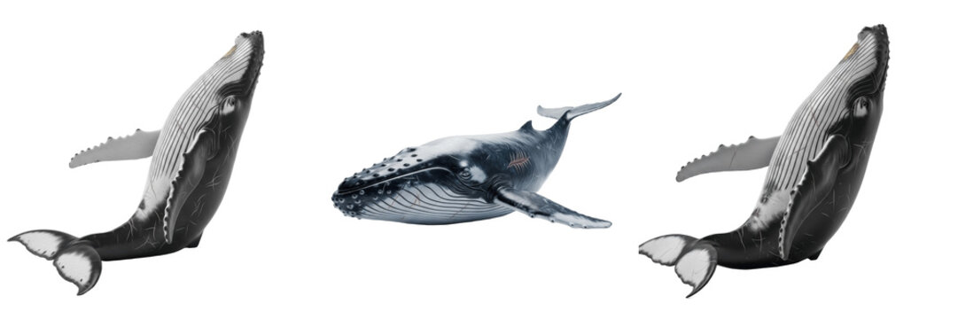 Humpback Whale Breach - Megaptera novaeangliae - Baleine - Ballena - Giant Marine Mammal SEO Title - Massive Cetacean Jumping in the Deep Blue Sea Wildlife Photography - Majestic Ocean Wildlife Photo