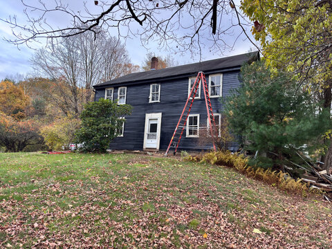After Photos of house undergoing renovations, house was just painted