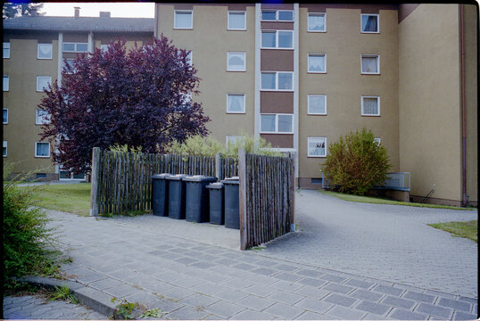 Urban landscape in a quiet residential area