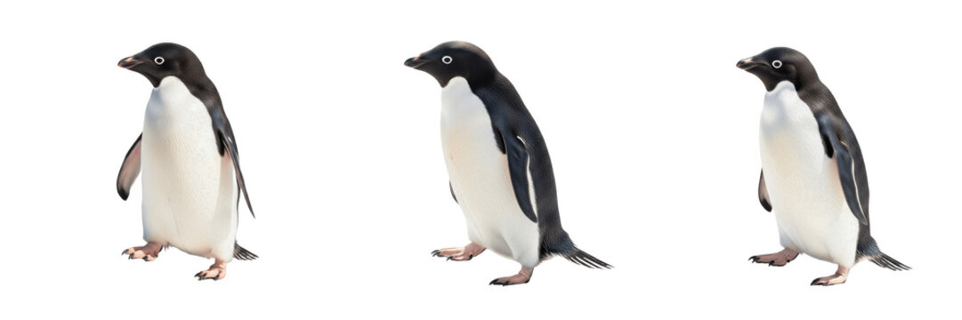 Emperor Penguin on Ice - Aptenodytes forsteri - Manchot empereur - Ping&uuml;ino emperador - Antarctic Bird SEO Title - Flightless Bird Standing in Snow Landscape Wildlife Photography - Arctic Nature Photo