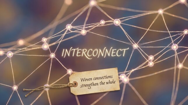 Abstract network interconnect within soft diffuse light