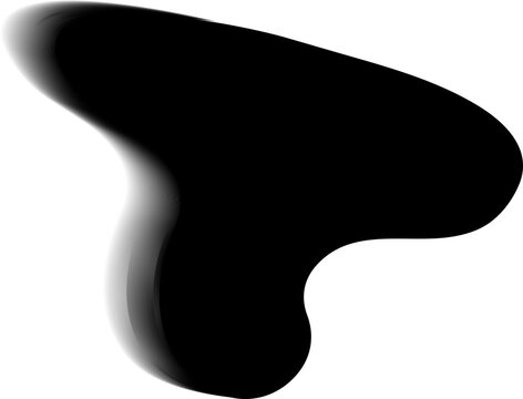 Large flowing organic shape with continuous contour and gradient blur edge.