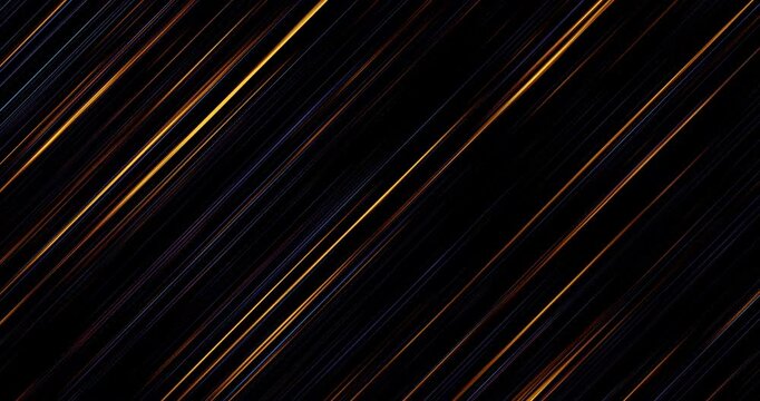 Beautiful diagonal motion graphics of an orange and blue lines in abstract background concept