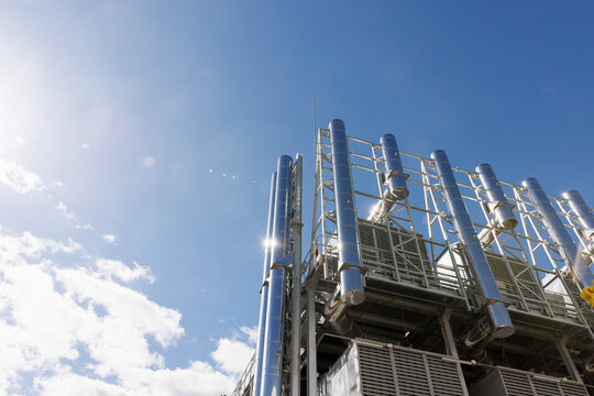 Stainless steel cooling chimneys