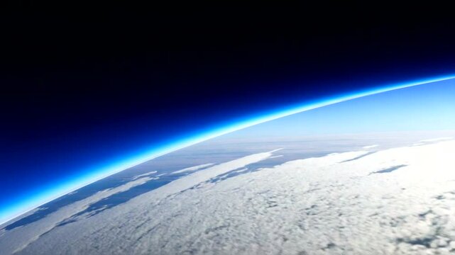 Earths Curvature Seen from Outer Space.