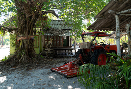 Rural village scene, Ko Phra Thong, Thailand.