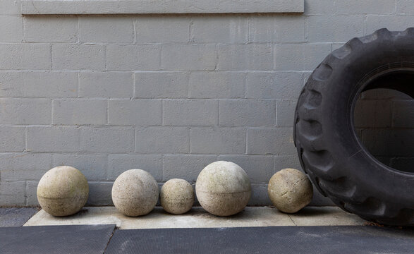Fitness equipment Atlas Stone ball rubber tire 