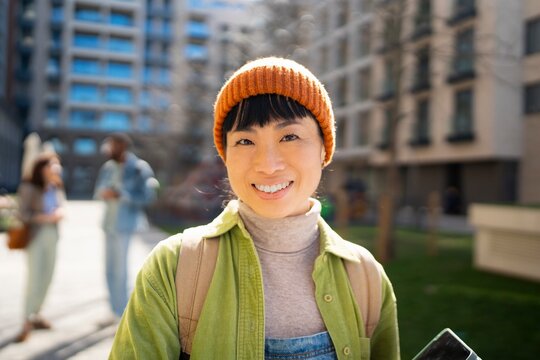 Smiling Asian woman