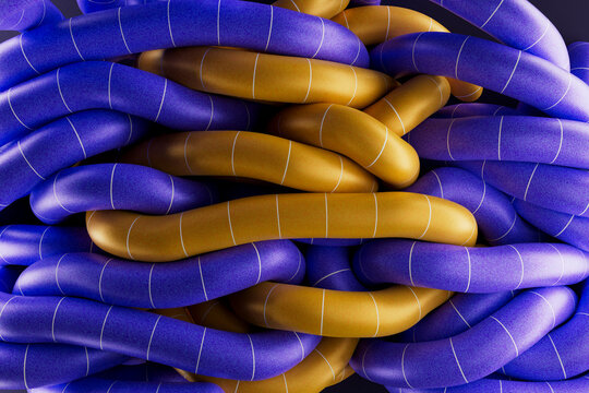 Abstract Intertwined Tubes Background